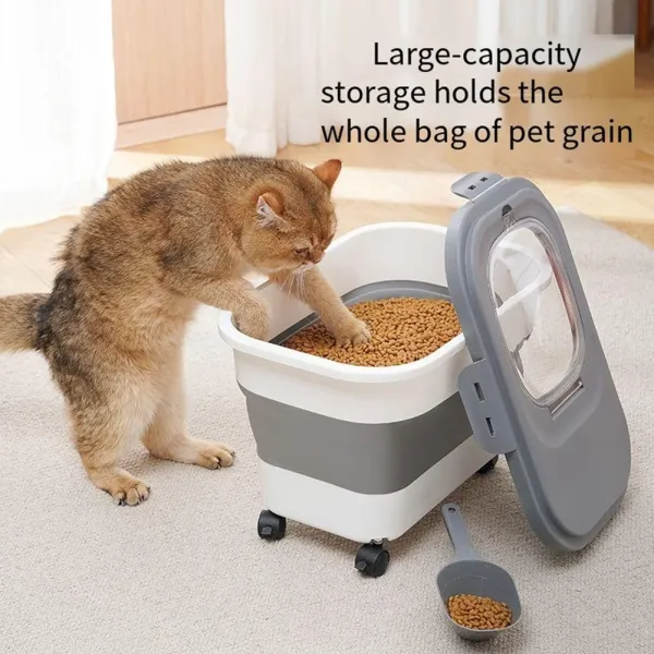 Rolling Pet Food Container