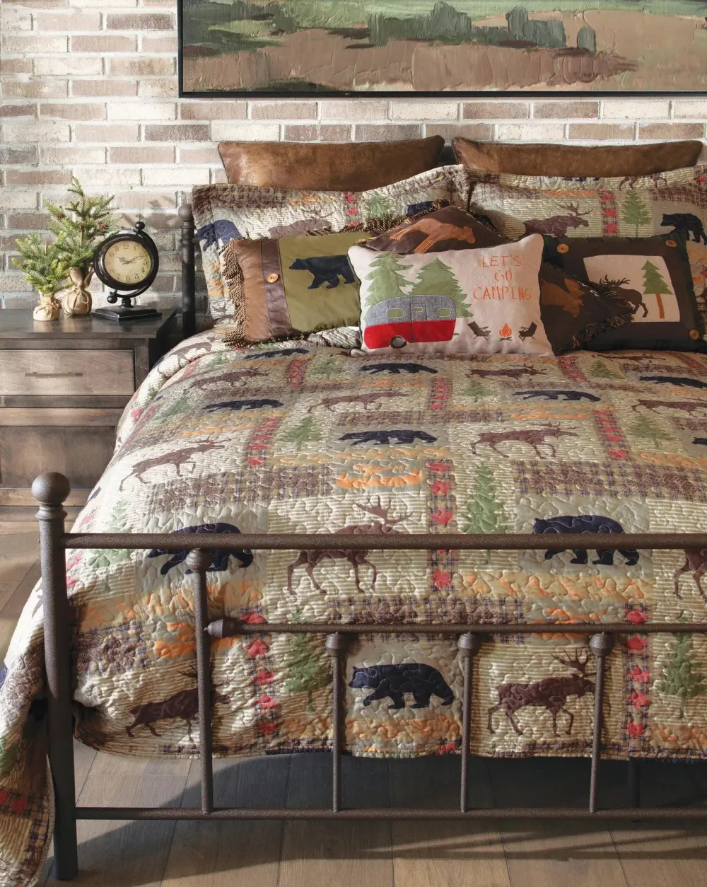 Balanced Quilted Animal Motif Quilt Set