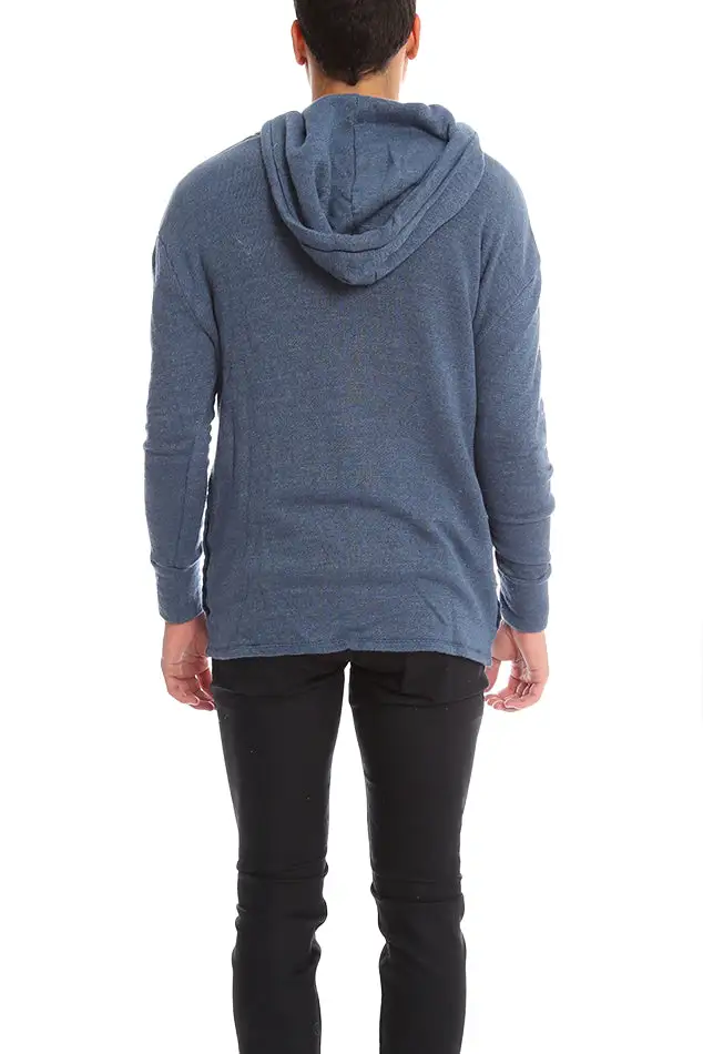 Cotton Fleece Ribbed Hoodie