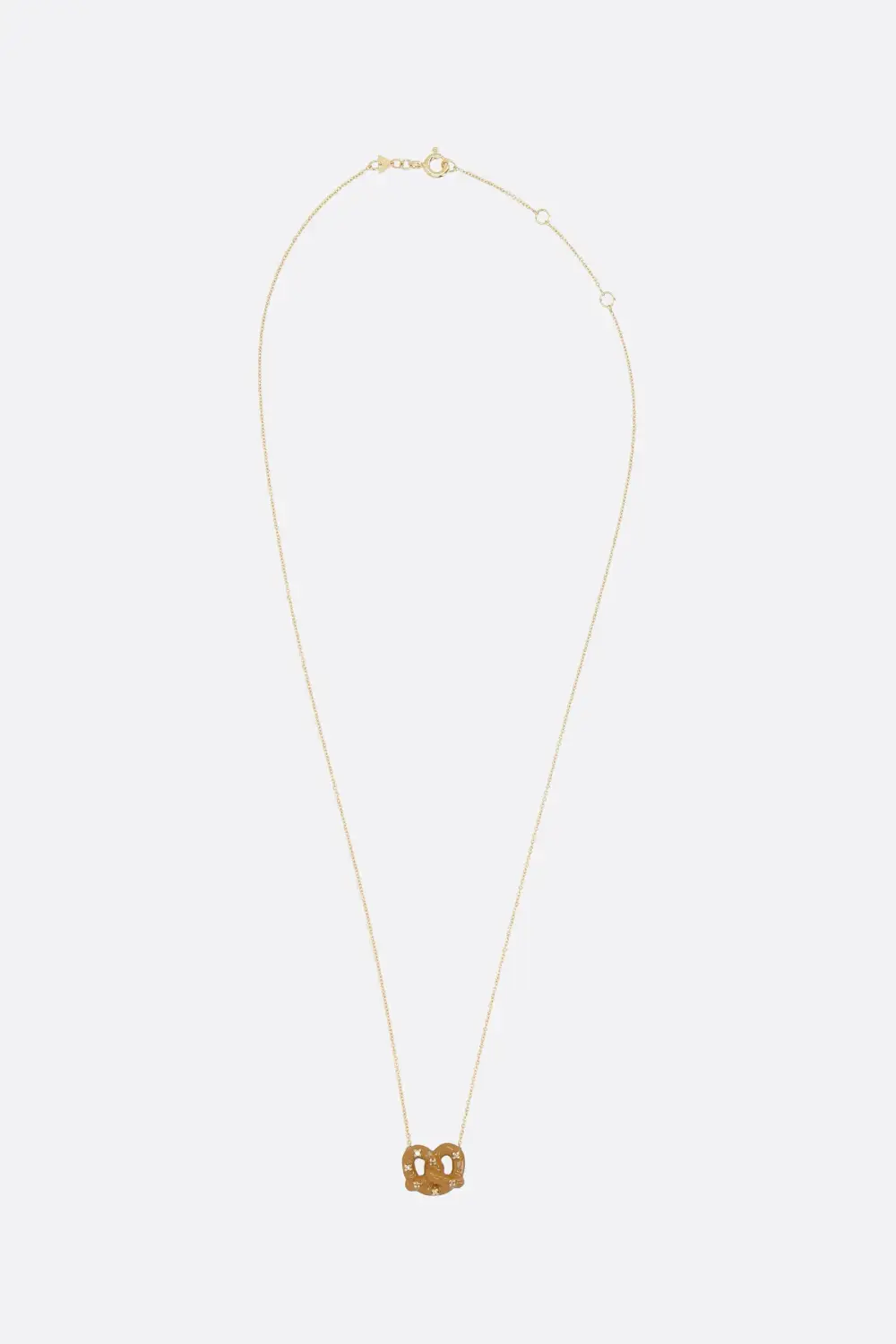 Polished Gold Tone Chain Necklace