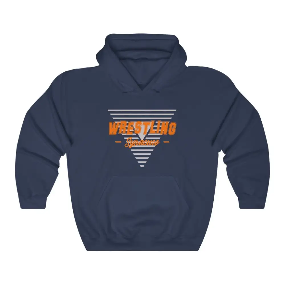 Triangle Emblem Wrestling Graphic Pullover Hoodie