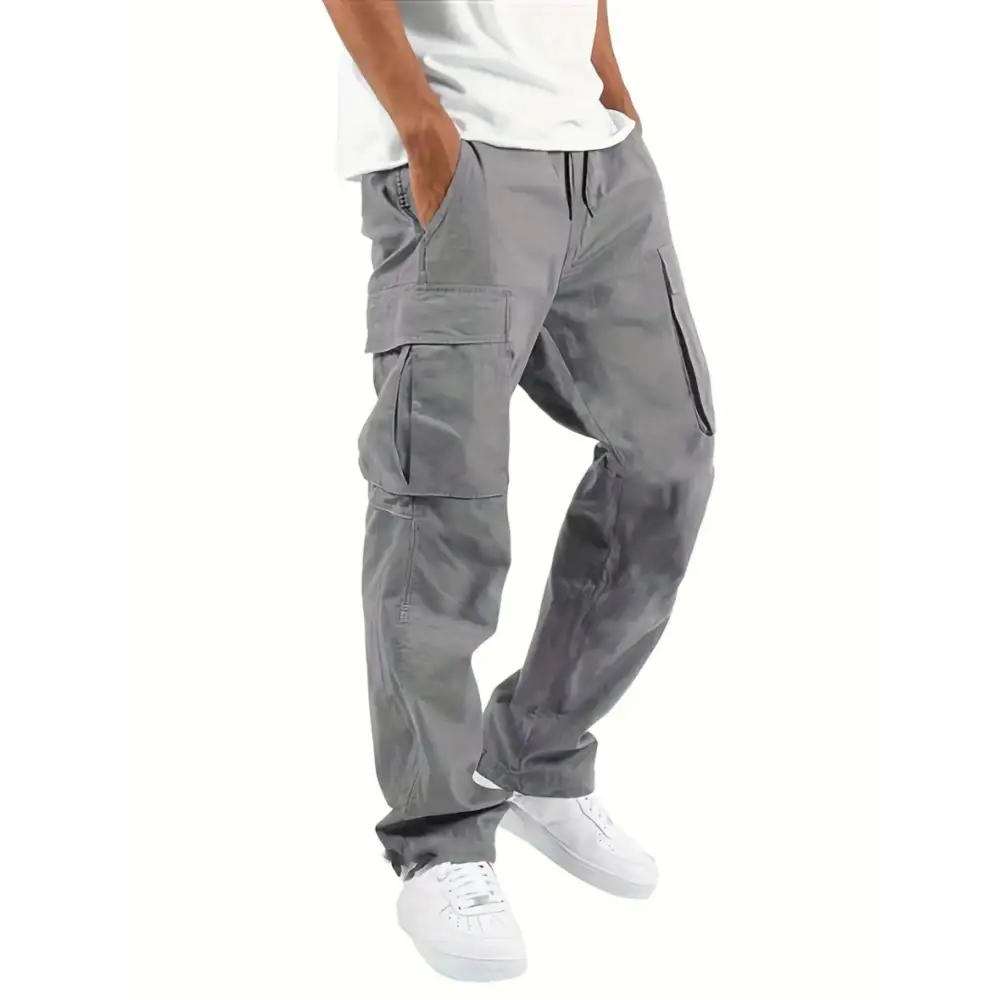 Chevron Elastic Waist Cargo Pants