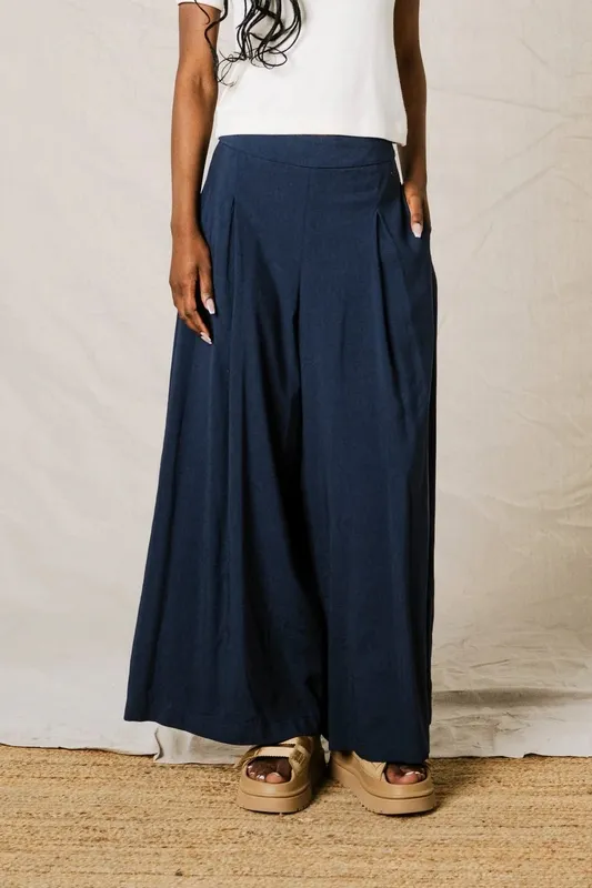 Linen No-Show Pants