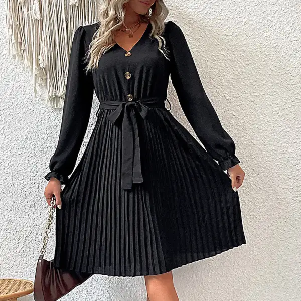 Women's Pleated Bridal Dress