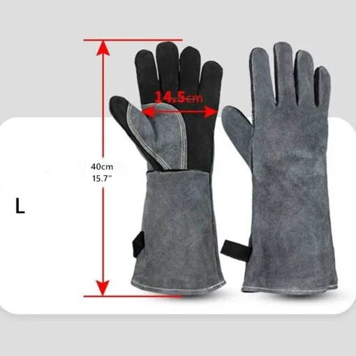 Leather Grill Work Gloves