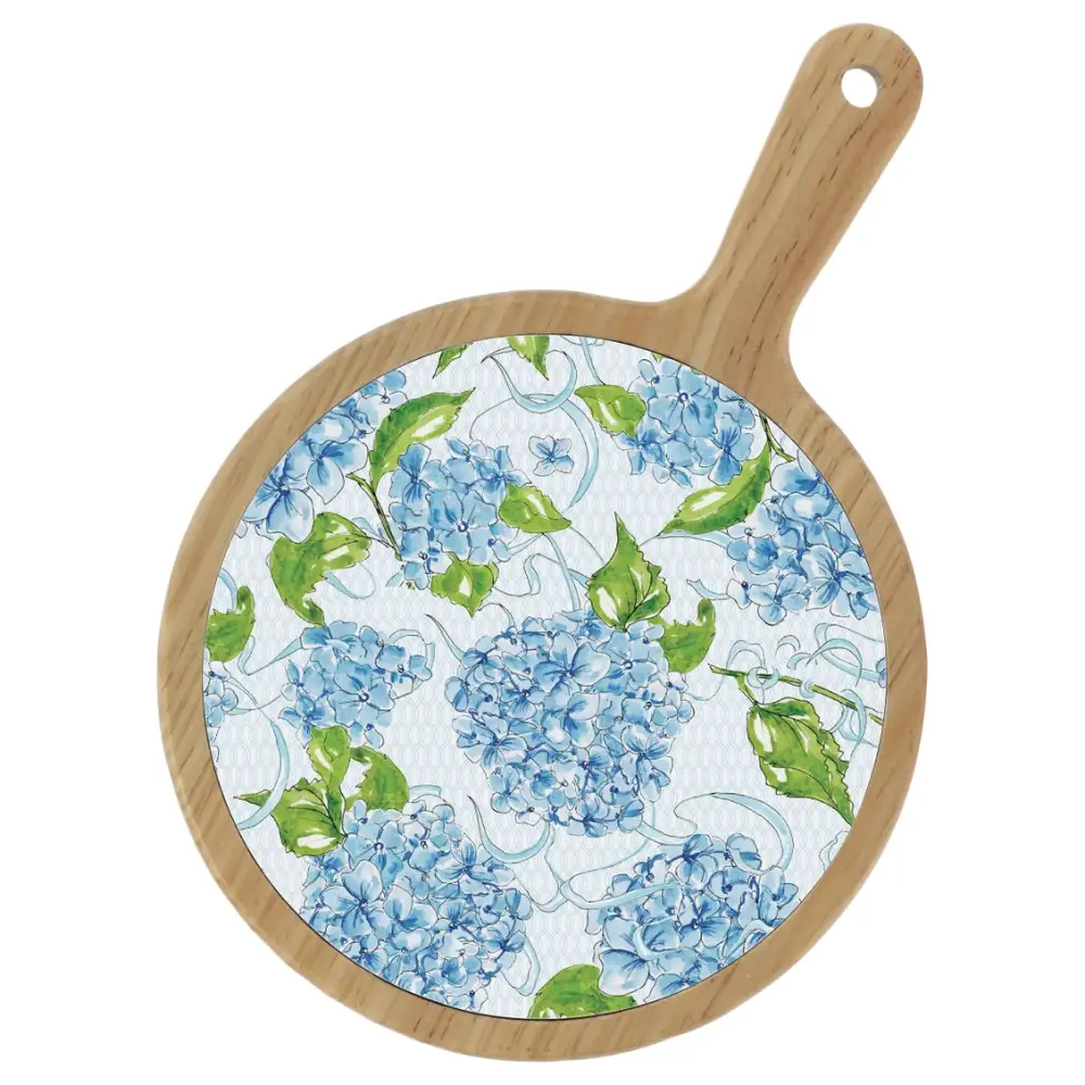 Hydrangea Bamboo Ceramic Cheese Board