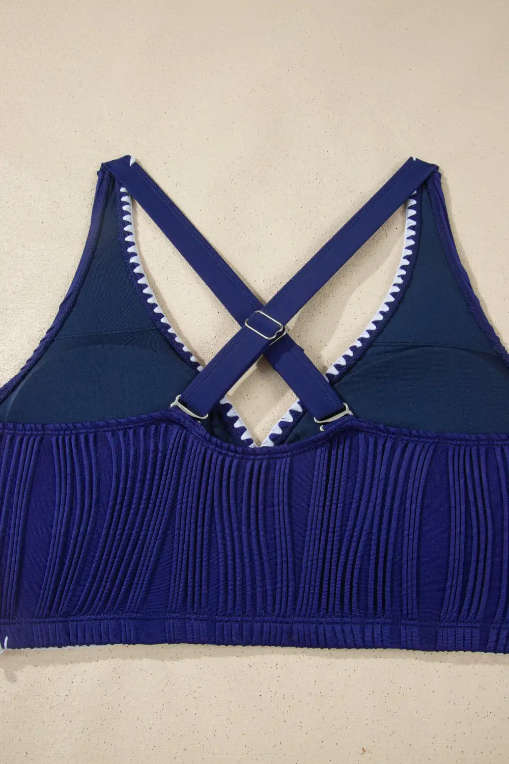 Shell Stitched Trim Bikini Swim Set