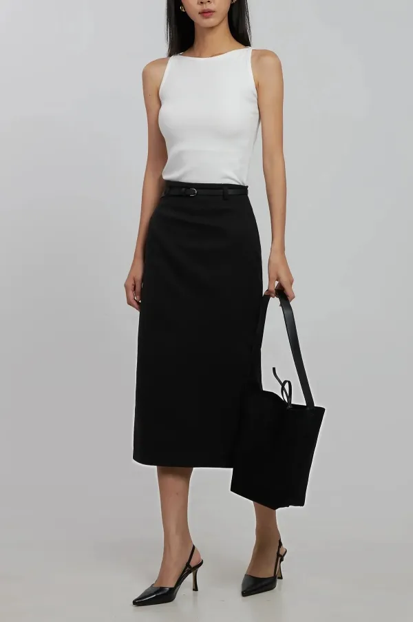 Boatneck Crop Tank Top