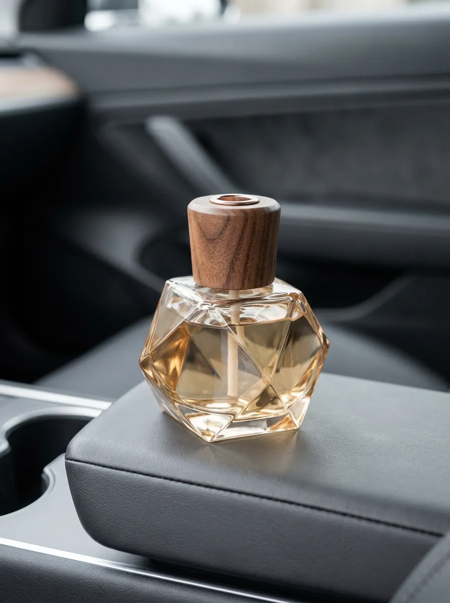 Geometric Glass Car Air Freshener