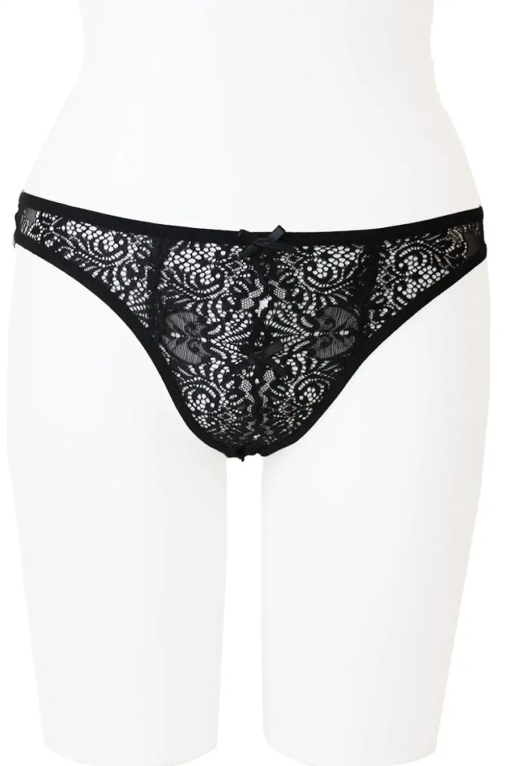 Everyday Lace Open Crotch Mid Waist Panty