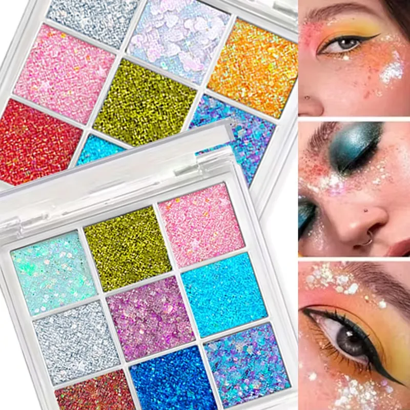 Colorful Glitter Eyeshadow Palette