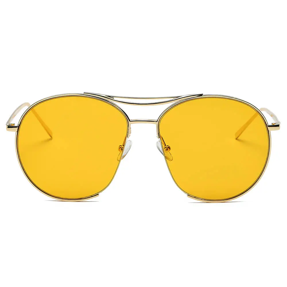 Low Profile Round Frame Sunglasses