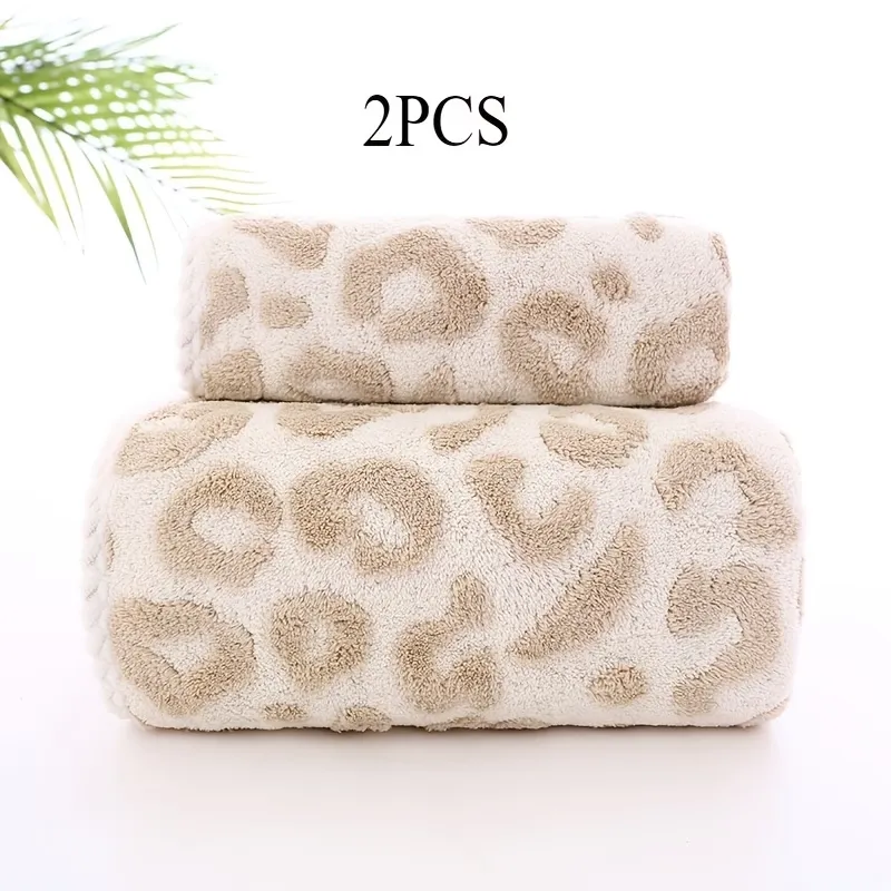 Leopard Print Towel Set