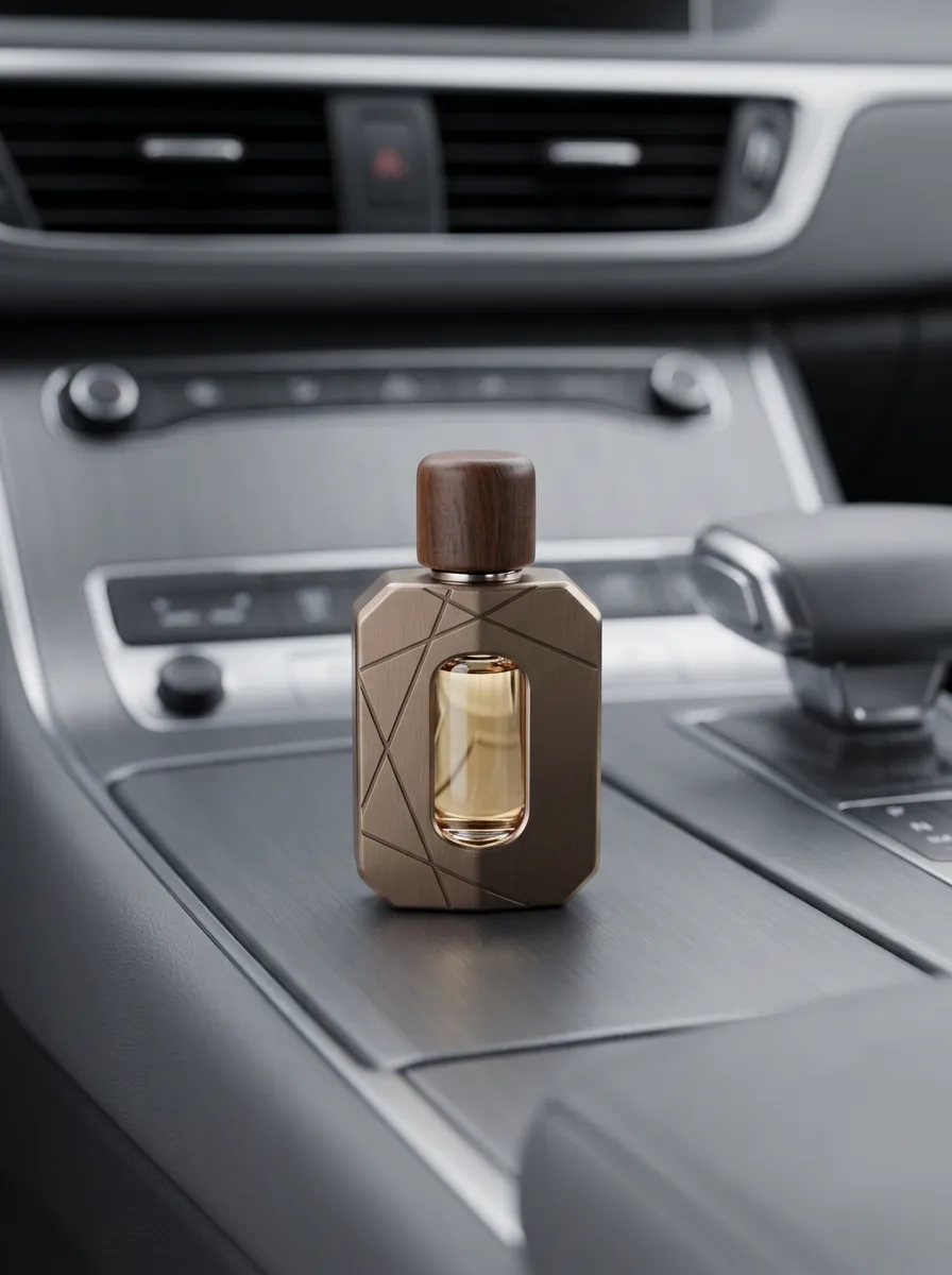 Classic Geometric Metal Car Air Freshener