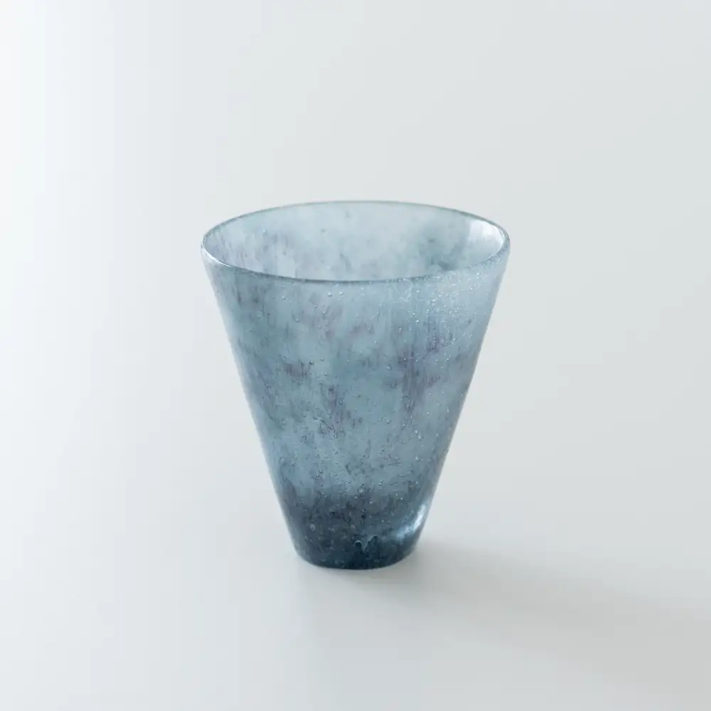 Textured Glass Drinking Cup