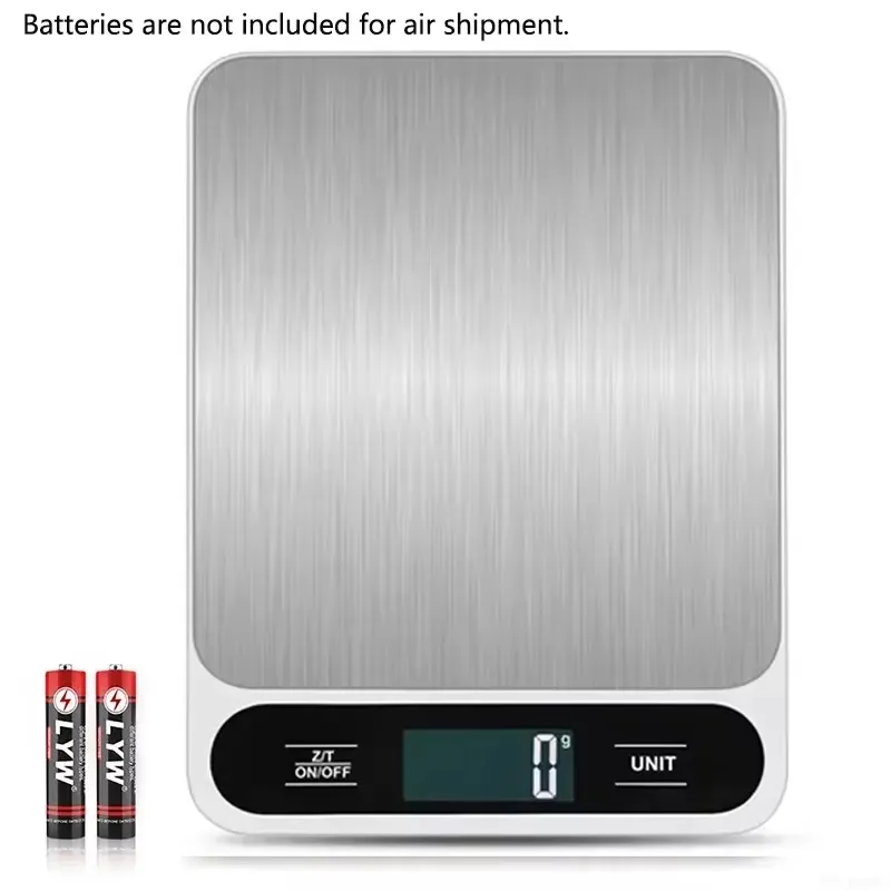 Stainless Steel Digital Kitchen Scale With LCD Display, Made Of Stainless Steel