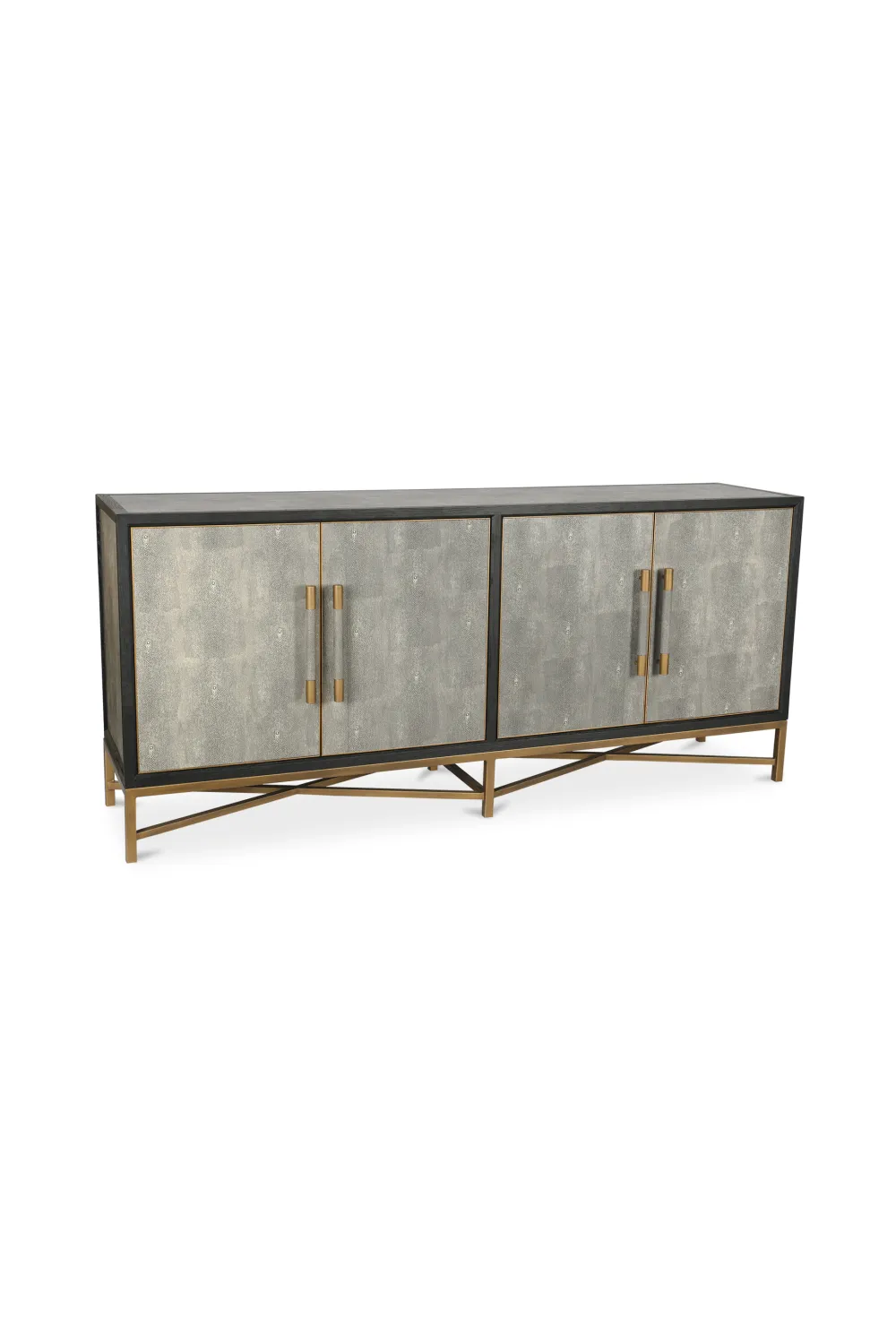 Vegan Leather Four-Door Sideboard