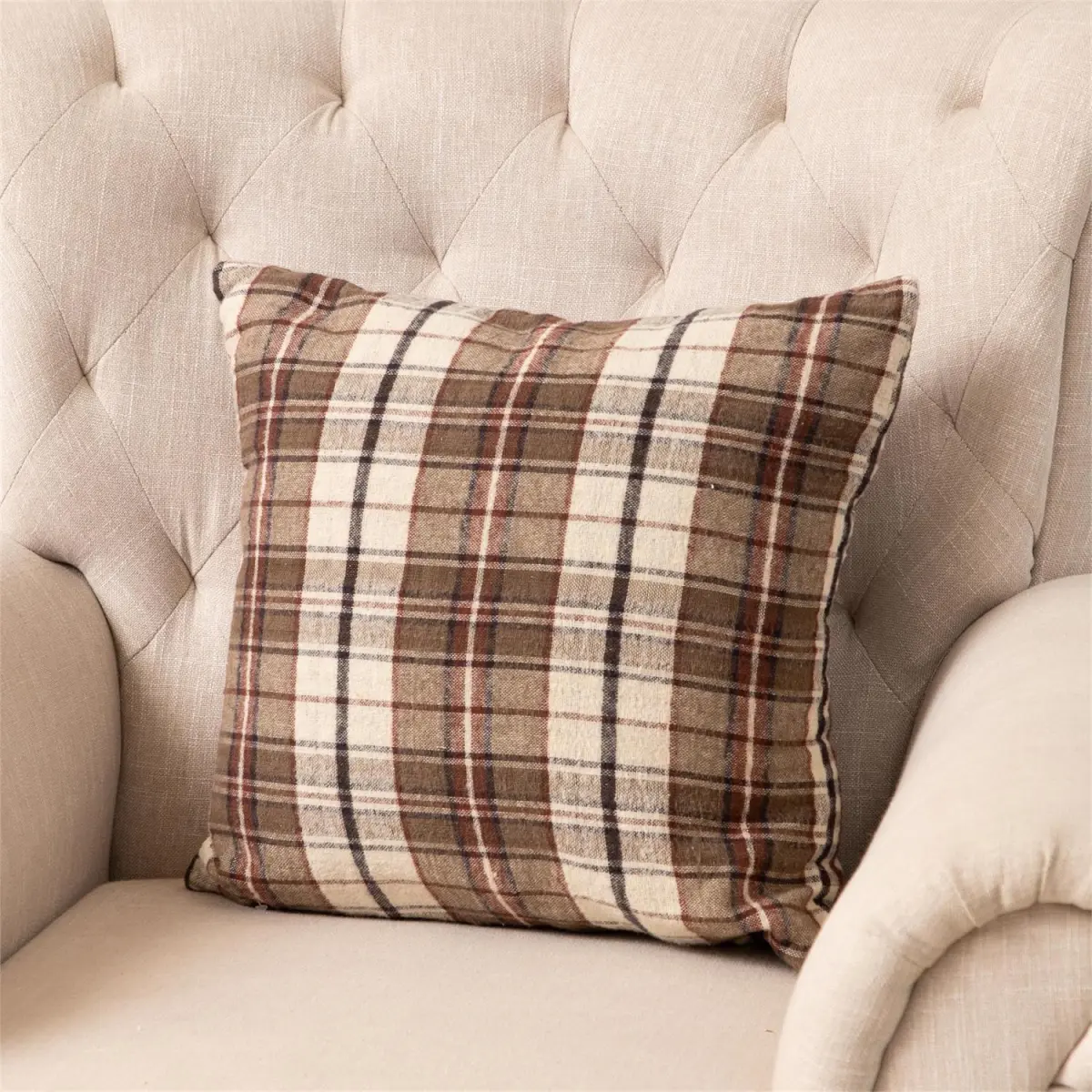 Classic Plaid Decorative Accent Pillow