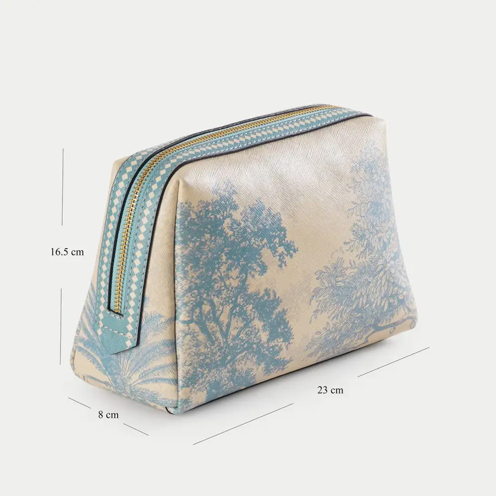 Blue Large Vanity Storage Pouch