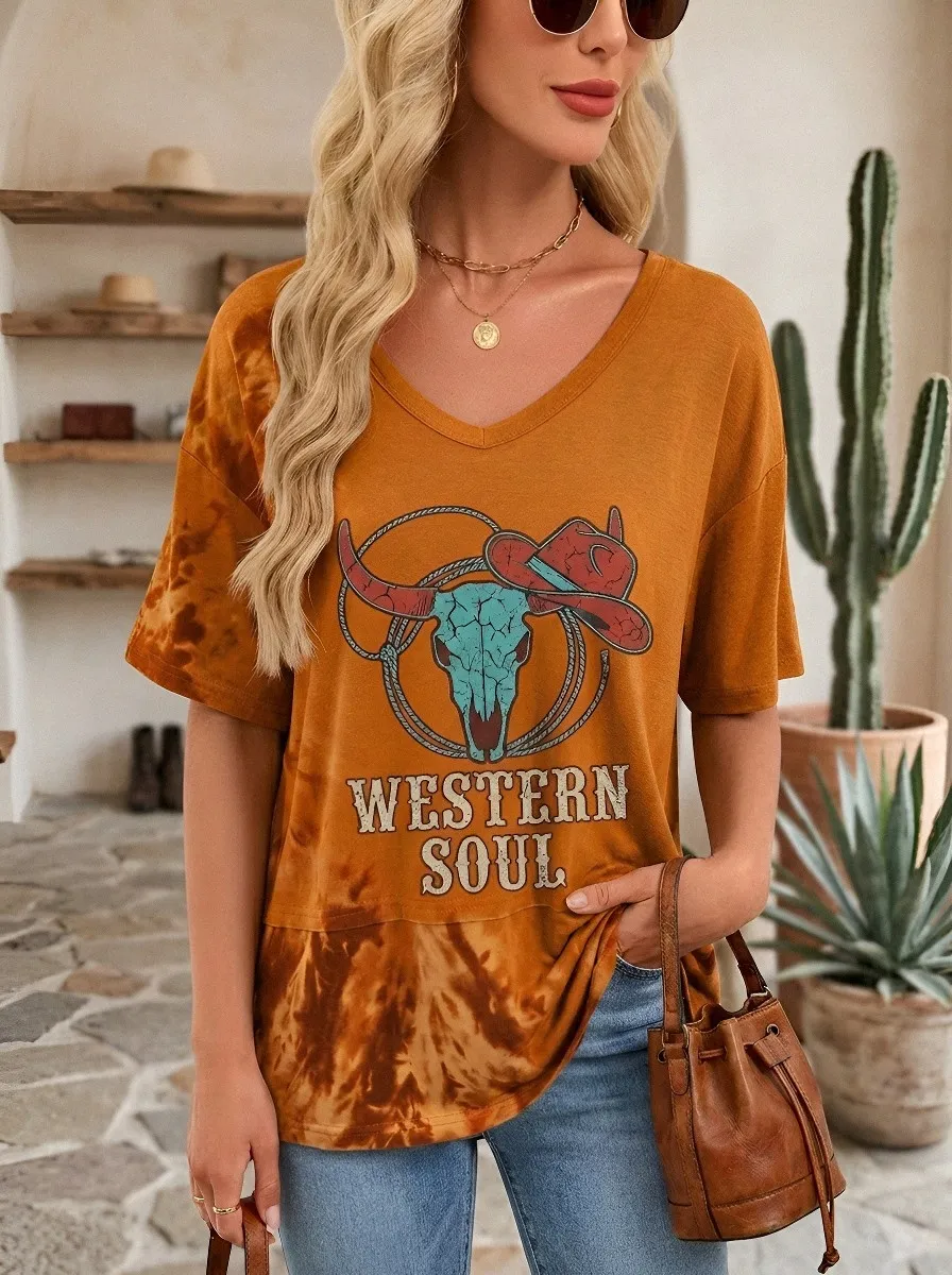 Western Soul Cow T-Shirt Everyday