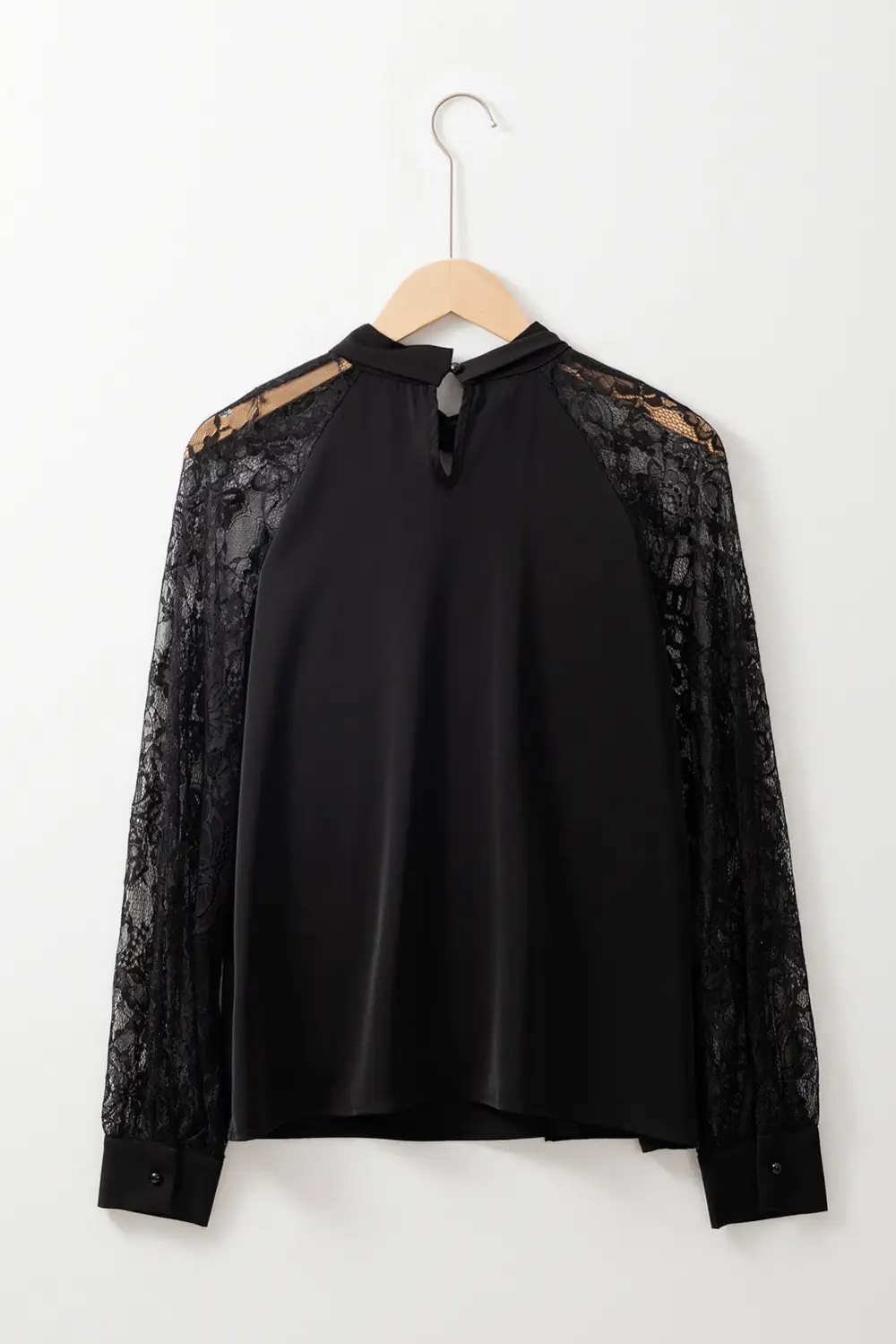 Floral Lace Trim Blouse