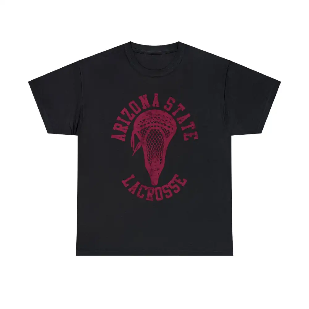 Arizona State Lacrosse With Maroon Lacrosse Head Shirt