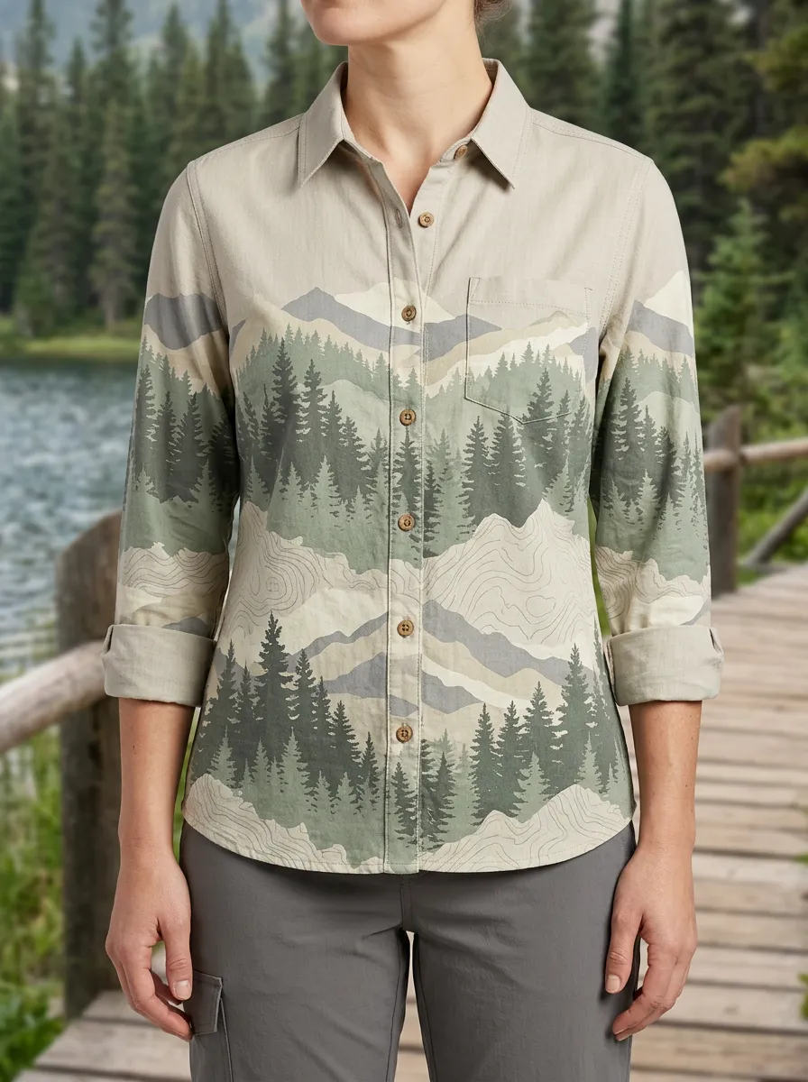 Women's Trail Nature Lover Mountain Forest Shirt