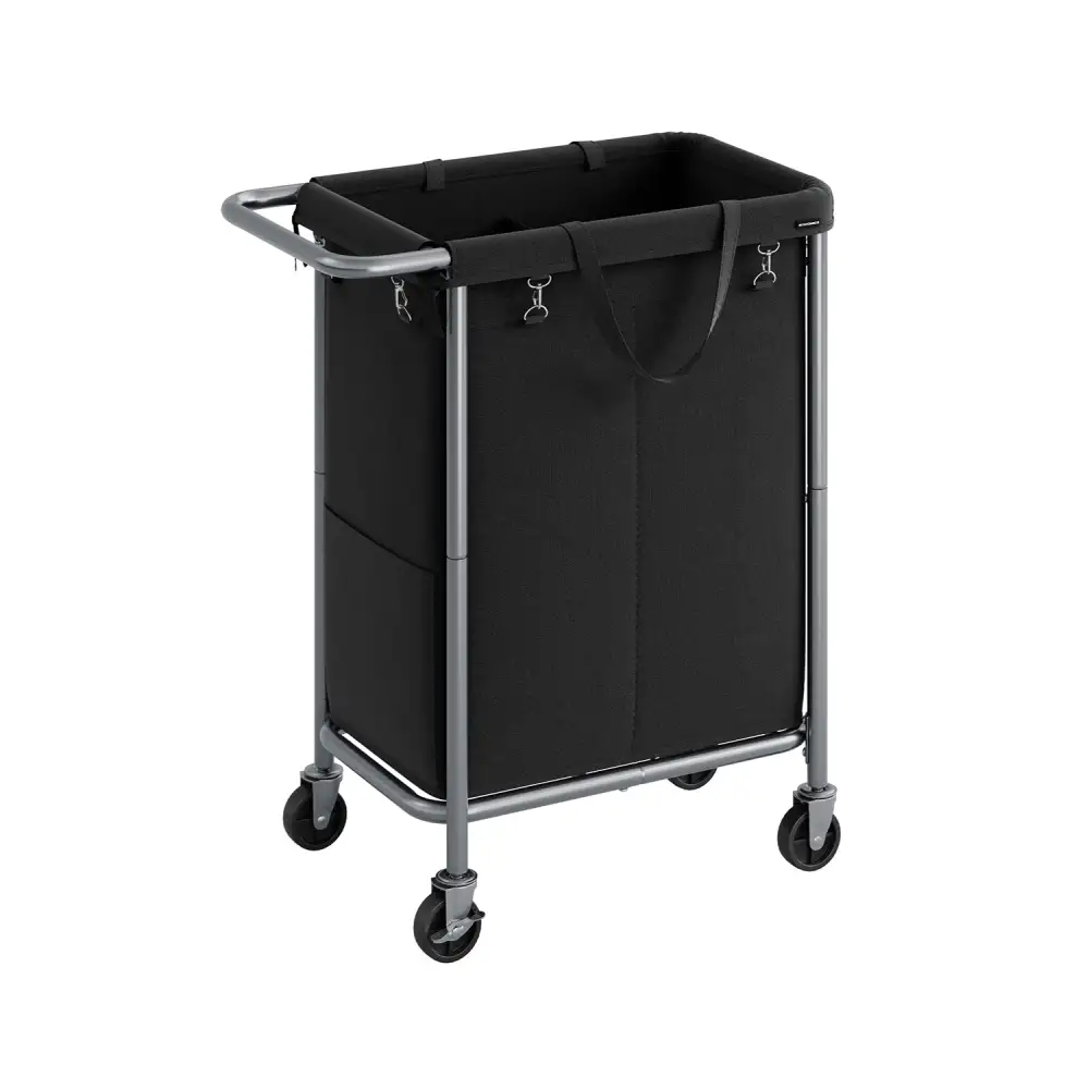 Rolling Divided Laundry Storage Basket