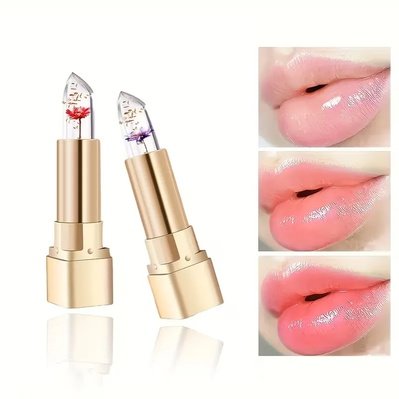 Gold-Tube Flower Lip Gloss Set