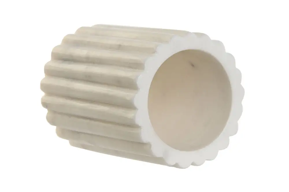 White Marble Dispenser Tumbler Set