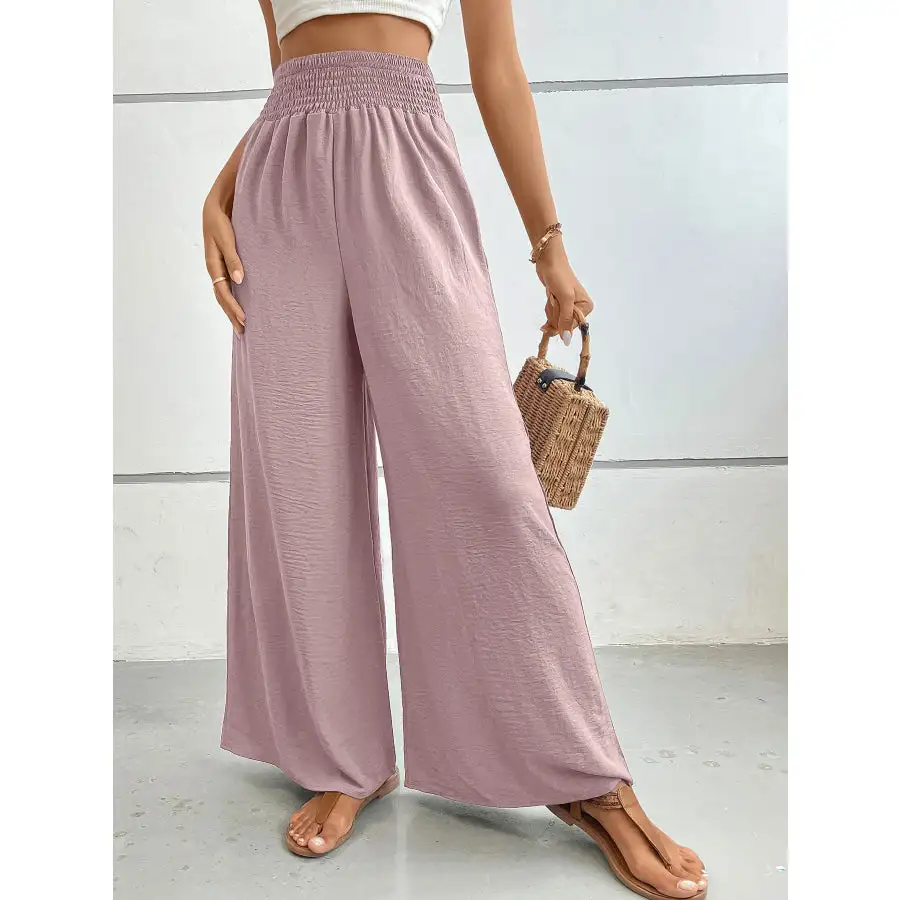 Soft High Waisted Wide Leg Pants