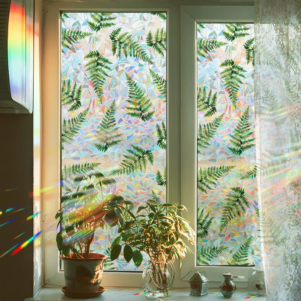 Iridescent Fern Window Decal