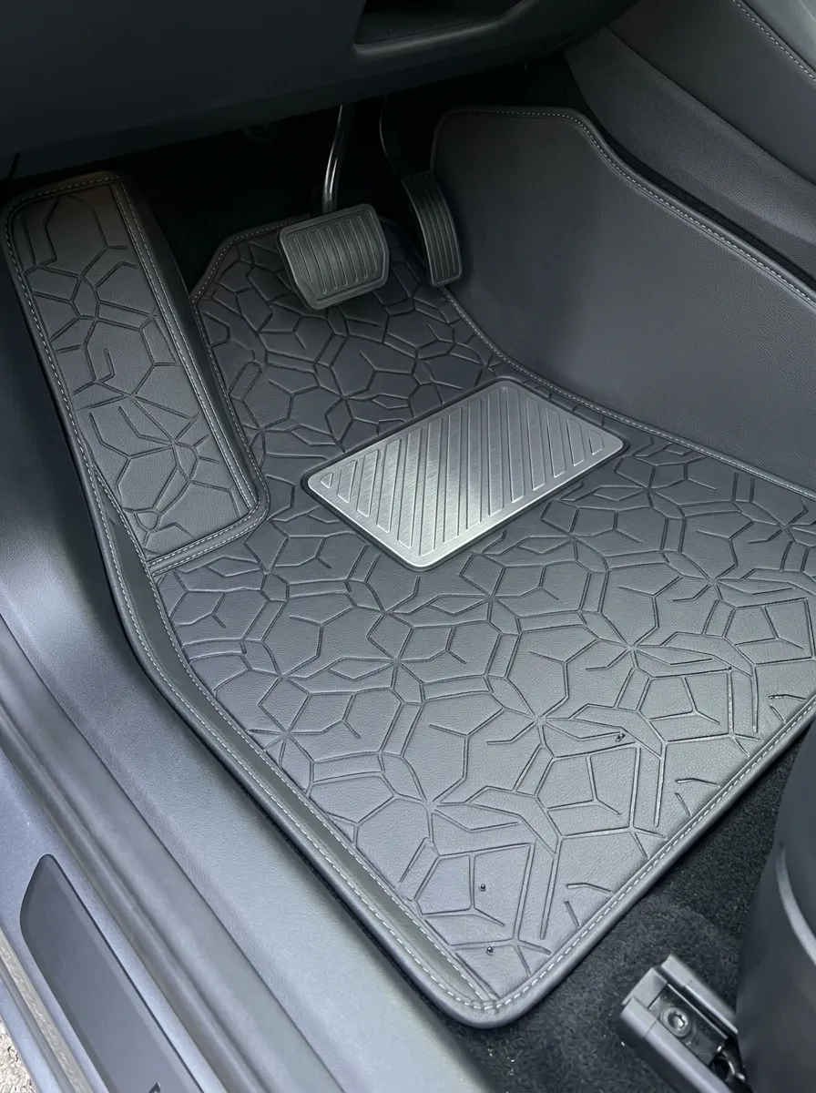 Refined Decorative-Detail Floor Mats