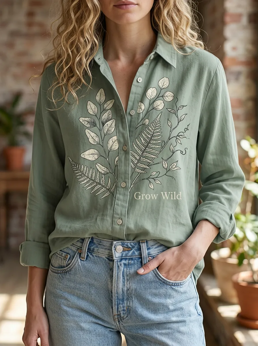 Nature Lover Grow Casual Shirt Classic