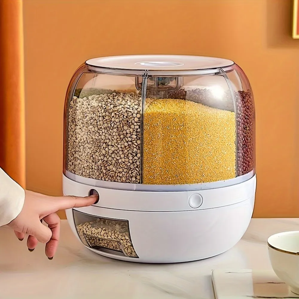 Rotating Grain Storage Container