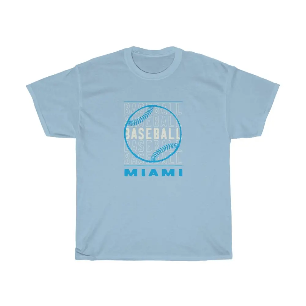 Baseball Miami with Baseball Graphic T-Shirt