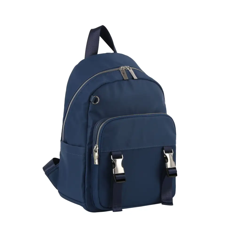 Top Handle Pocketed Nylon Casual Backpack