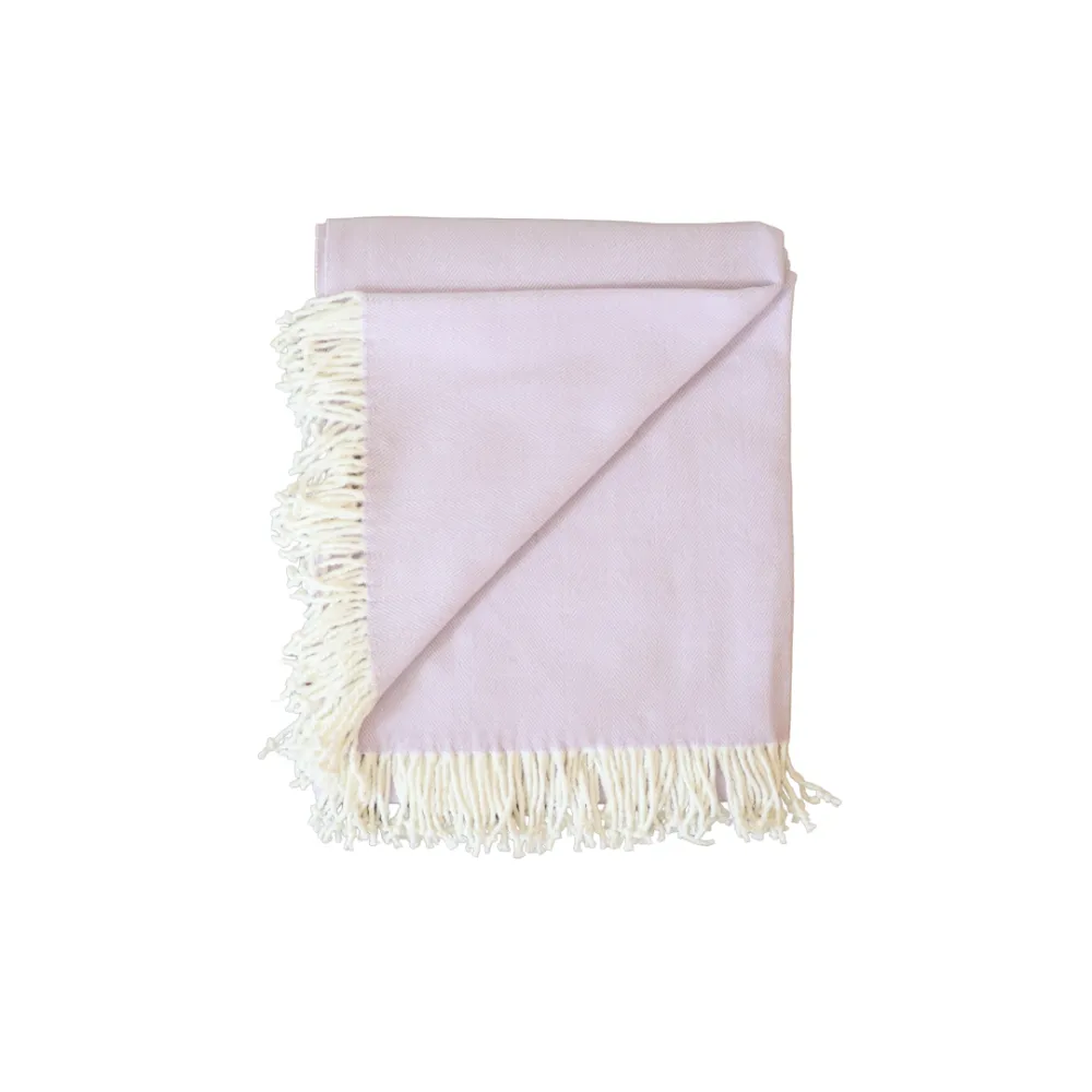 Soft Woven Herringbone Throw