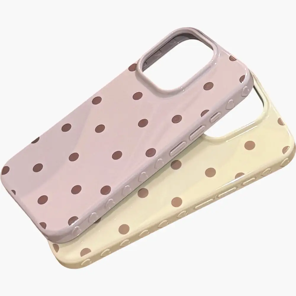Polka Dot Glossy Phone Case