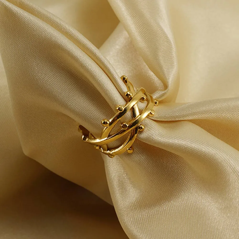 Metal Geometric Band Ring