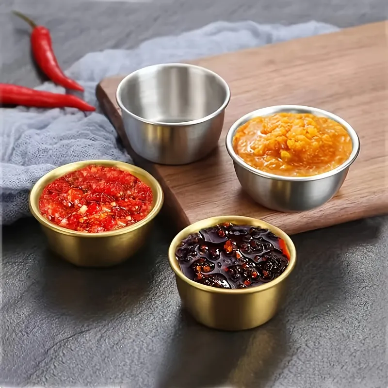 Multi-Use Stainless Steel Seasoning Bowls