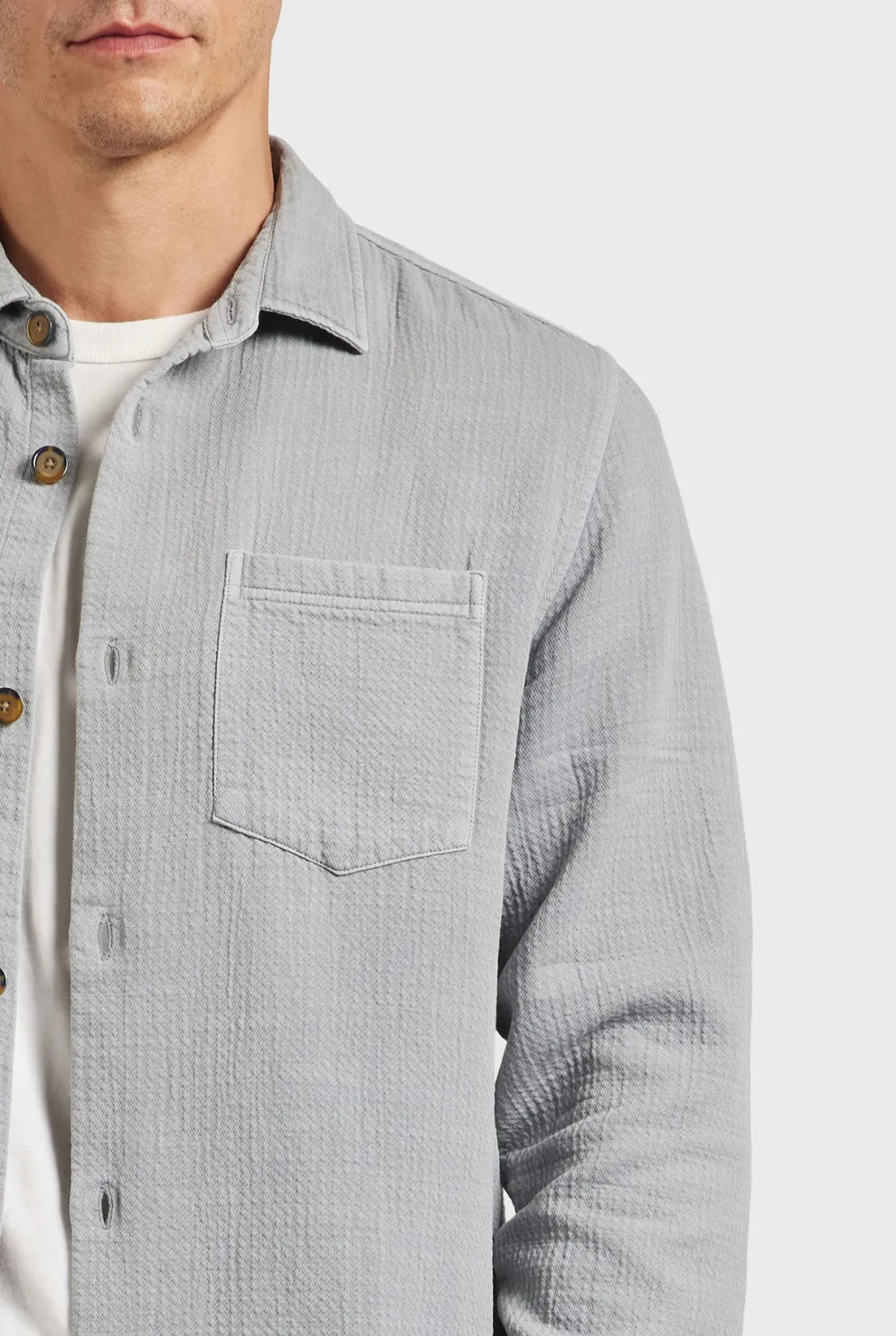Utility Style Cotton Casual Overshirt