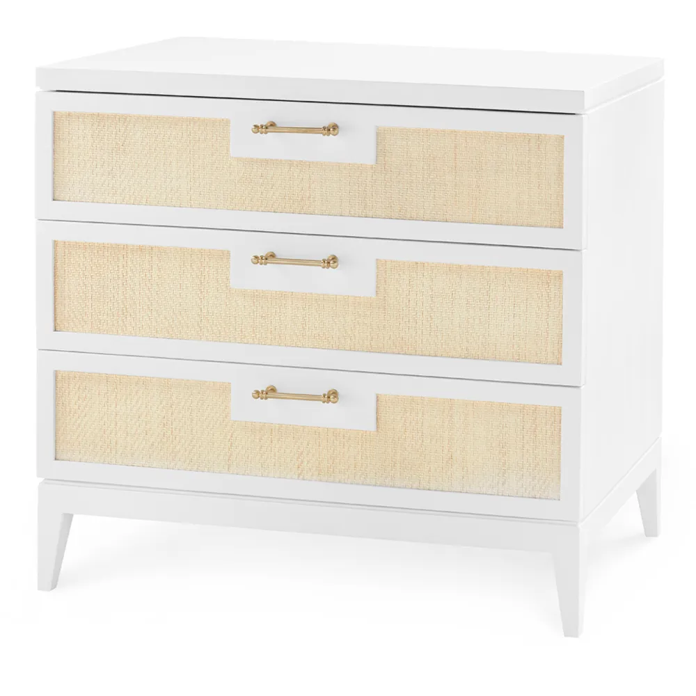Natural Drawer Storage Side Table