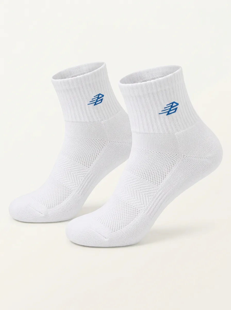 White Summit Minimal Athletic Training Ankle Socks