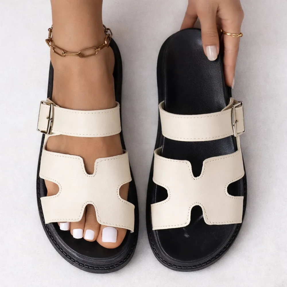 Adjustable Buckle Walking Sandals