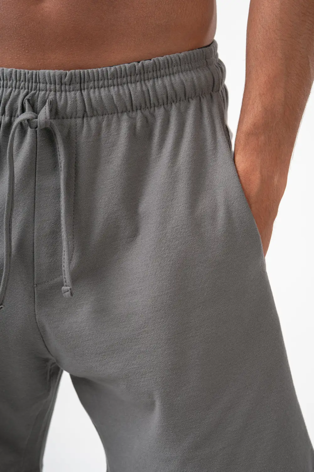 Dark Grey Relaxed Pull On Shorts