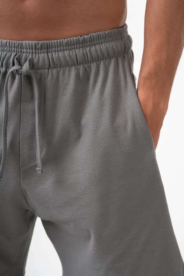 Dark Grey Relaxed Pull On Shorts