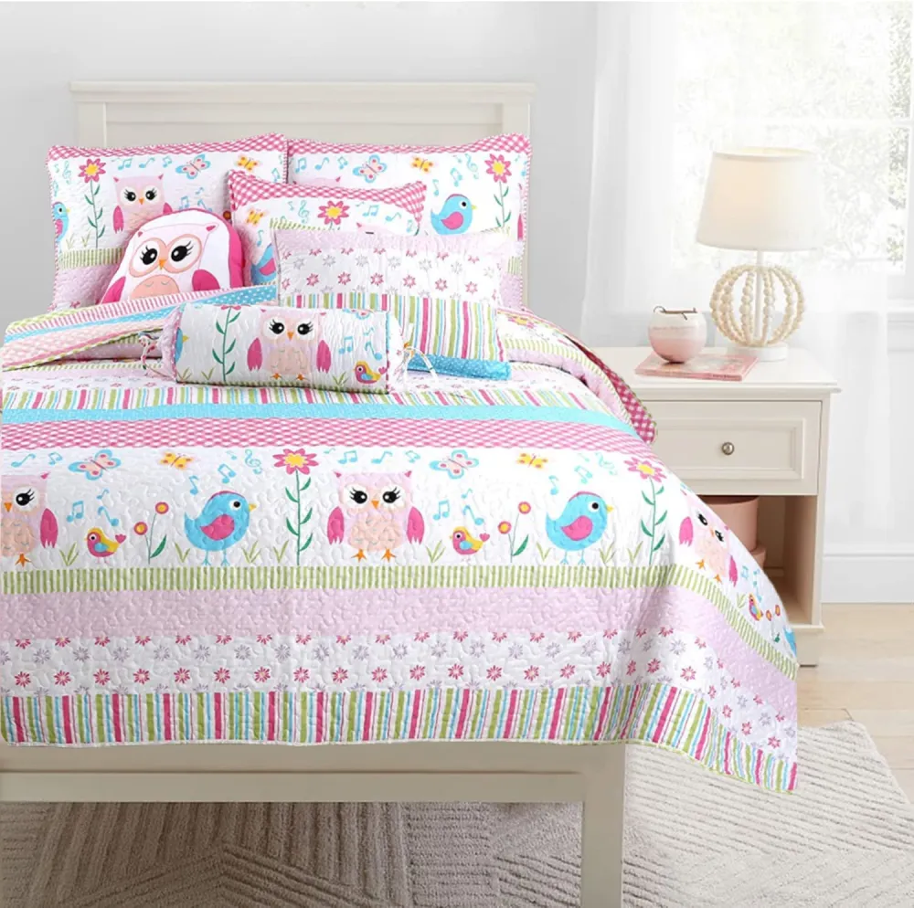 Calm Striped Reversible Quilt Bedding Set