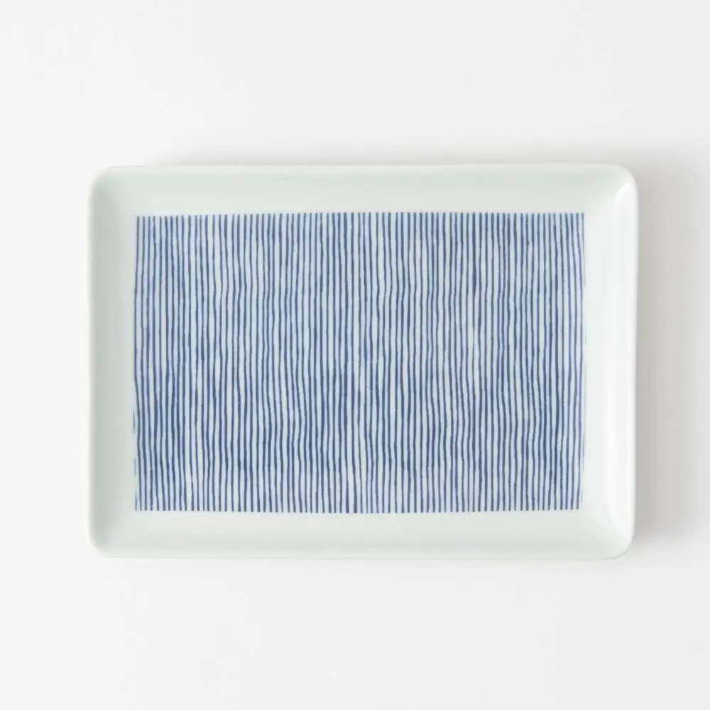 Striped Rectangular Side Plate