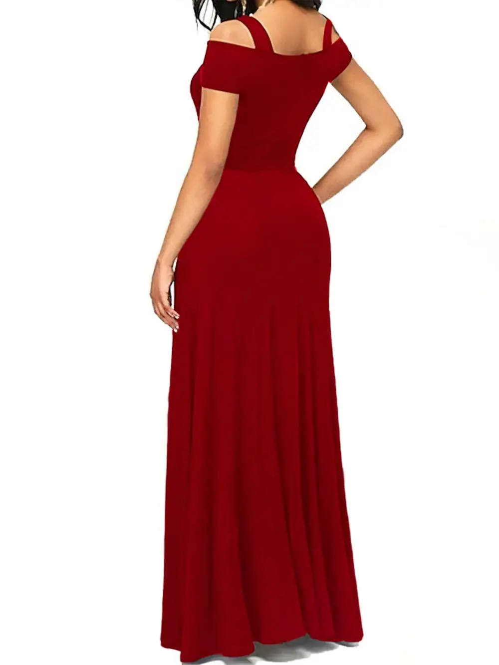 Strapless Wrap Maxi Dress